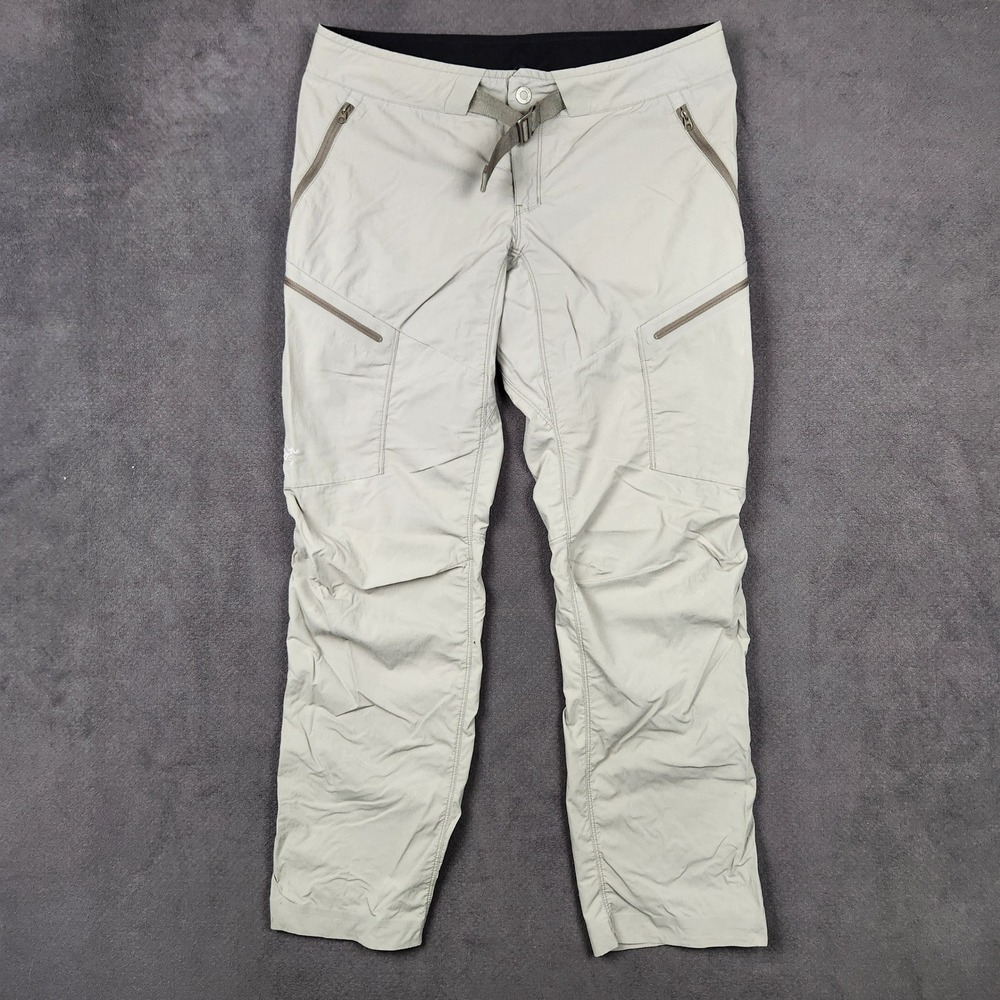 Arc'teryx Palisade Pant Womens 10 Beige Lightweight Technical Outdoor 15522